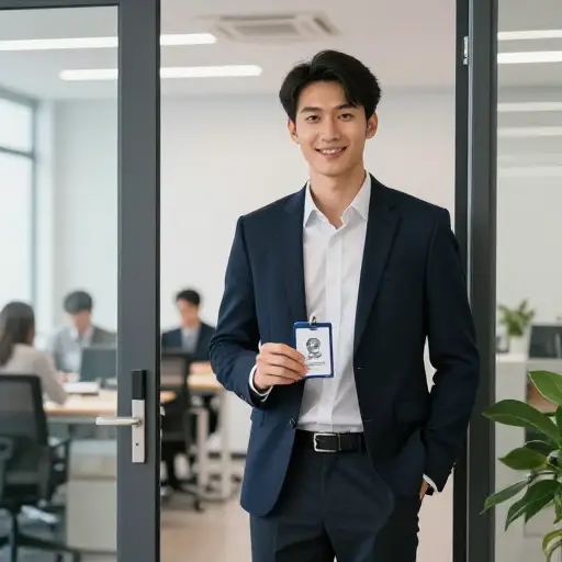 他刚换了工作。