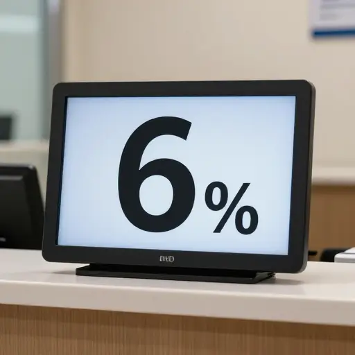 利率被设定在6%。