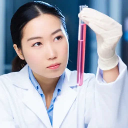 她对科学很感兴趣。