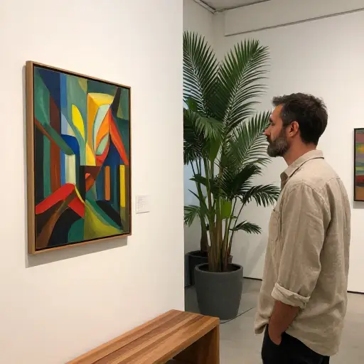 这幅画是当地一位艺术家创作的。