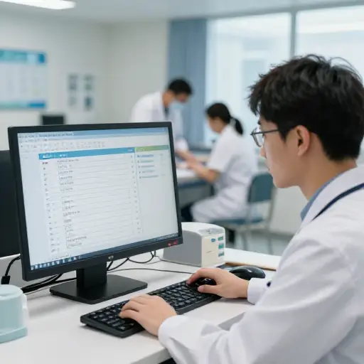 医院使用中央数据库来安全地共享病人记录。