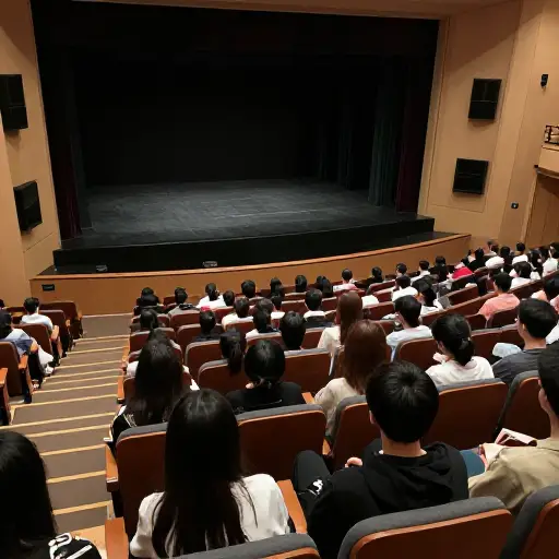 为学生和年轻游客保留的楼厅座位感觉像是位于陡峭的悬崖上，俯视着更好座位上的所有头顶，而不是舞台。