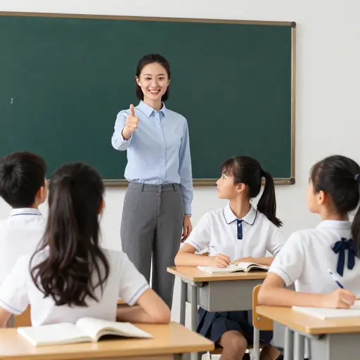 老师不断的表扬激励学生们更加努力。