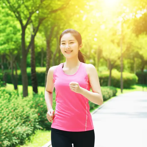 她经常锻炼以保持健康。