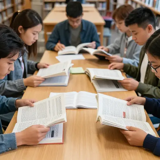 学生们被教导快速浏览学术文章以寻找相关引用。