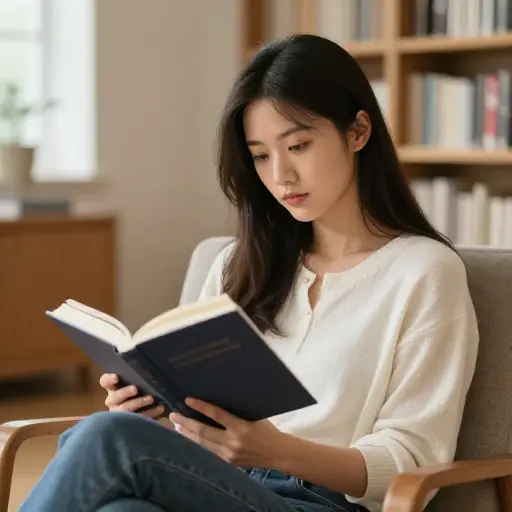 她完全沉浸在这本小说中，忽略了周围的一切。
