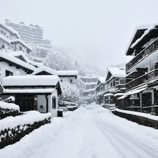 一场大雪覆盖了整个小镇。