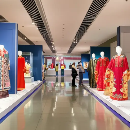 这个展览展示了来自世界各地的不同文化。