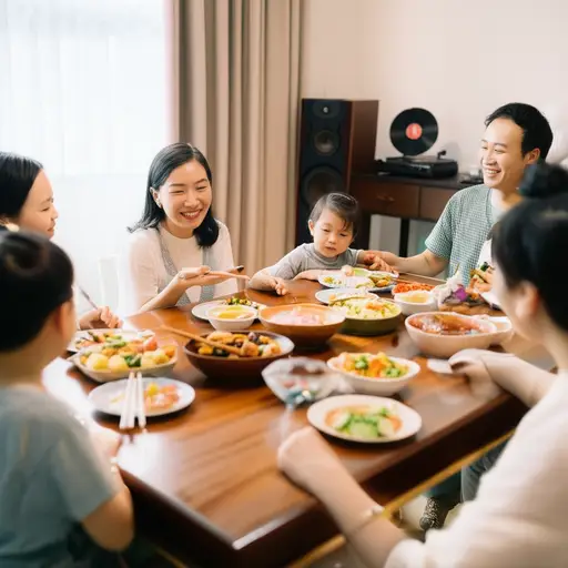 我们有时在晚餐时听古典音乐。