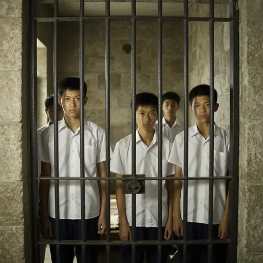 我们对年轻学生被监禁感到震惊。