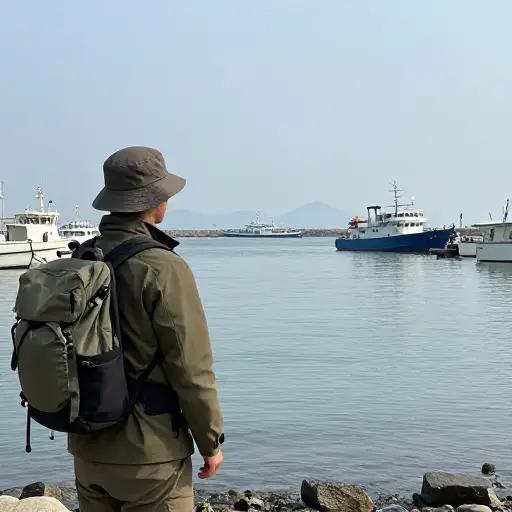 探险家启程前往一个遥远的大陆。