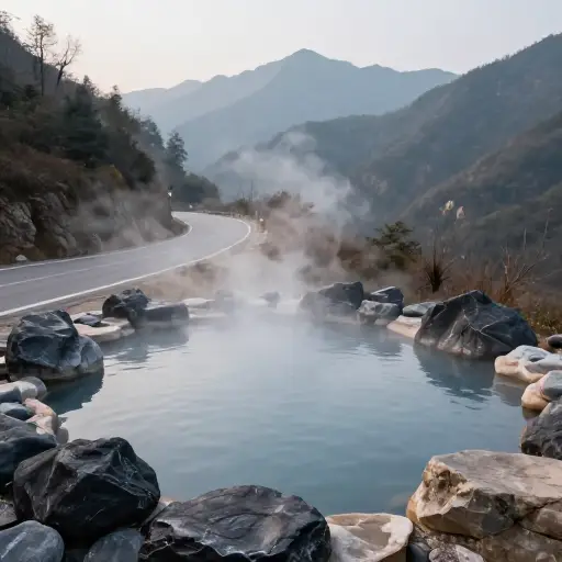 这个地区以它的温泉而闻名。