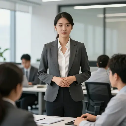 为了保持专业，她总是与同事保持距离。