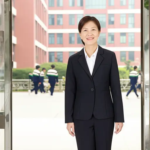 海莉女士是我们学校的校长。