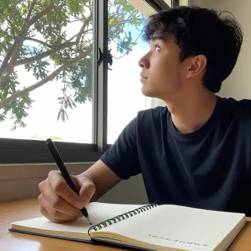 破折号可以表示思绪的突然转变。