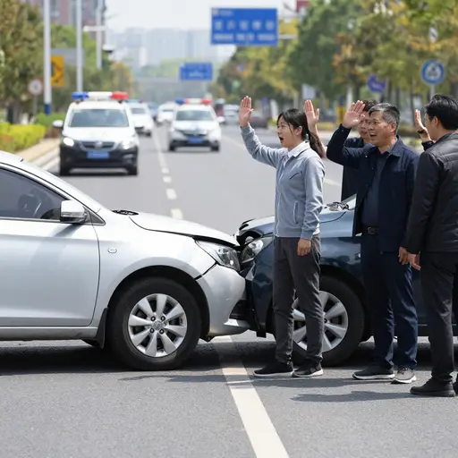 谢天谢地事故中没人受伤。