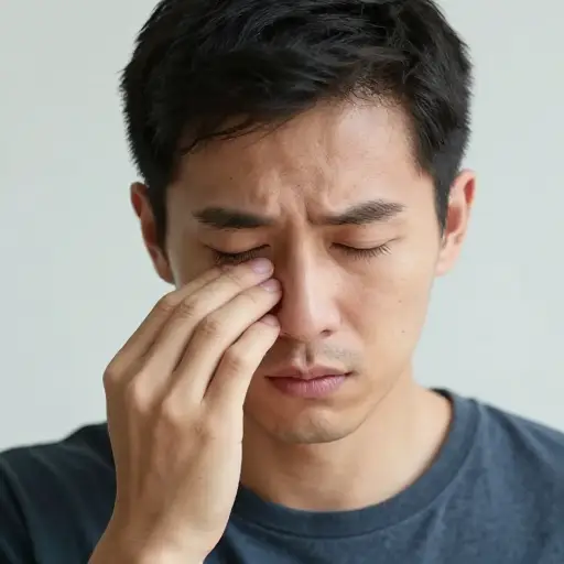 他擦去眼角的泪水。