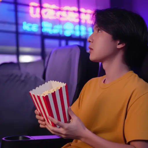 看完那部电影后，我特别想吃冰淇淋。