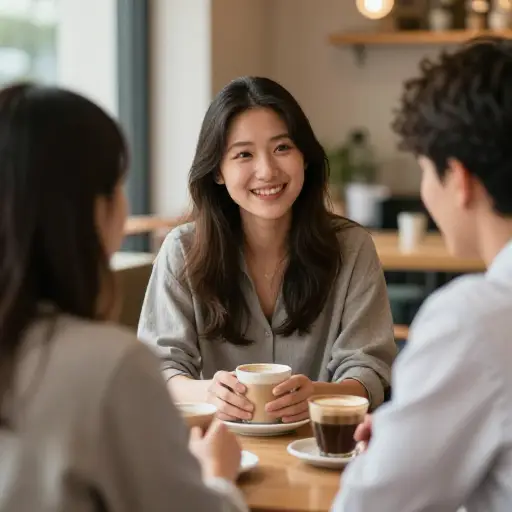 作为一个外向者，她喜欢与人交谈并让他们开心。