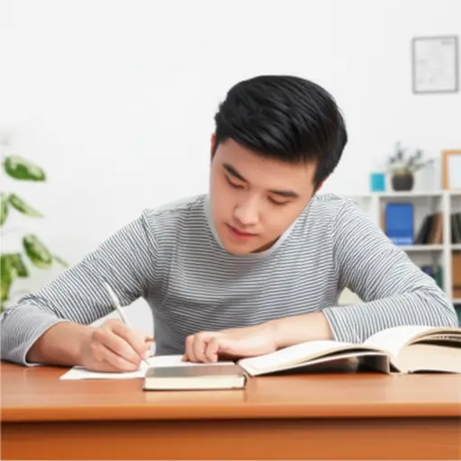 他更擅长书面表达而不是口头交流。