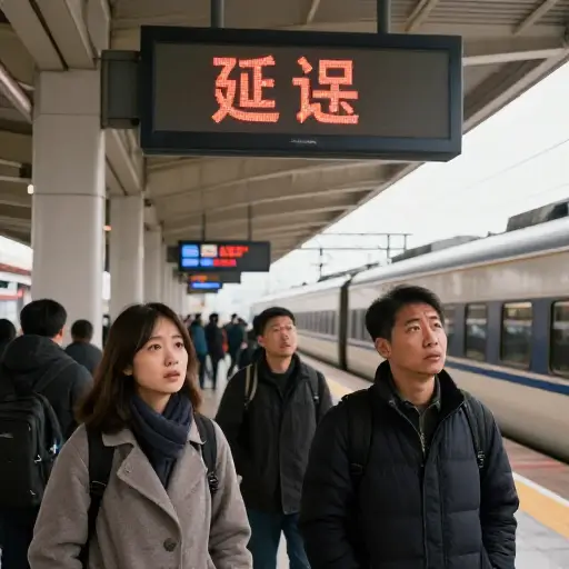 火车可能会延误——我们对造成的不便表示歉意。