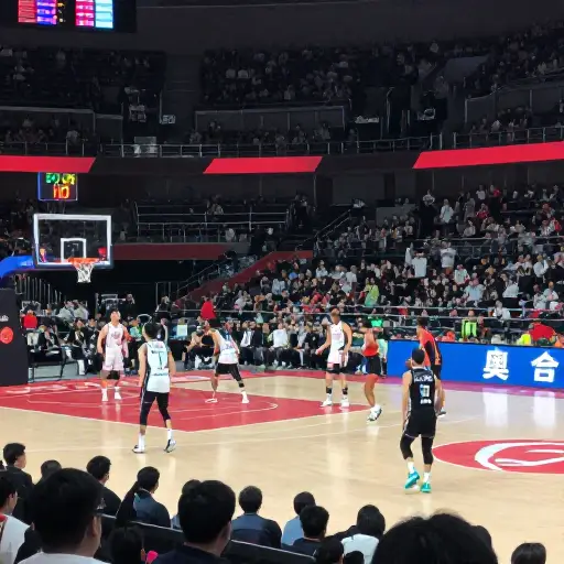 在比赛的最后几分钟，我们队以十分领先。
