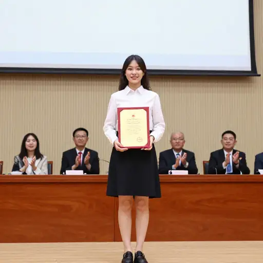她被选为国家优秀学者。