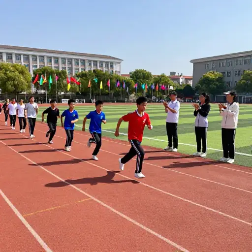 许多学校鼓励学生参加竞技体育。
