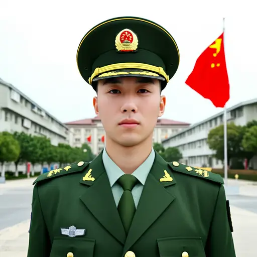 他在军队服役了十年。