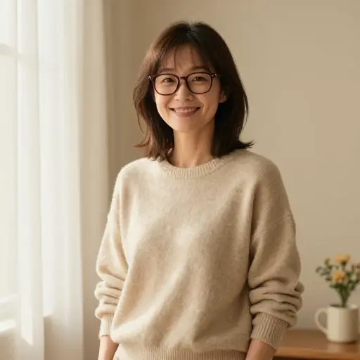虽然她长相普通，但性格非常温暖。