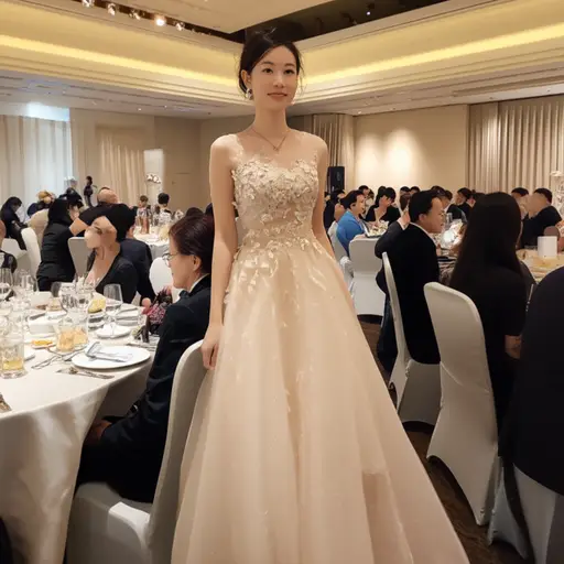 这条裙子非常适合参加正式的晚宴。