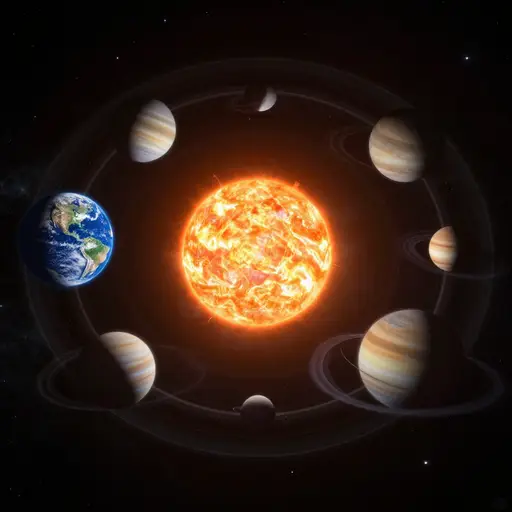 地球是我们太阳系中的一颗行星。