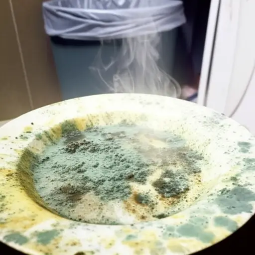 腐烂的食物散发出令人作呕的气味。