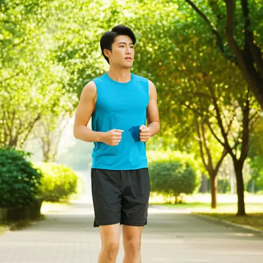 为了保持健康，他每天早晨都去跑步。