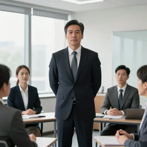 他有一种权威的气派。