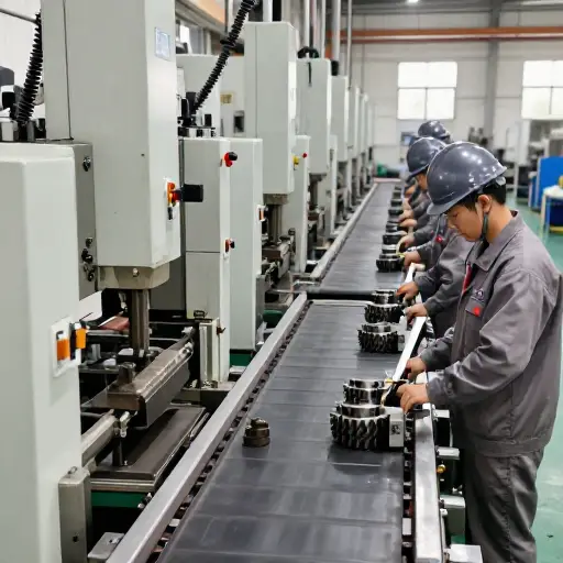 这家工厂采用标准化流程来确保产品质量一致。