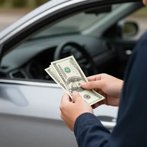 我出价1200美元买那辆车。