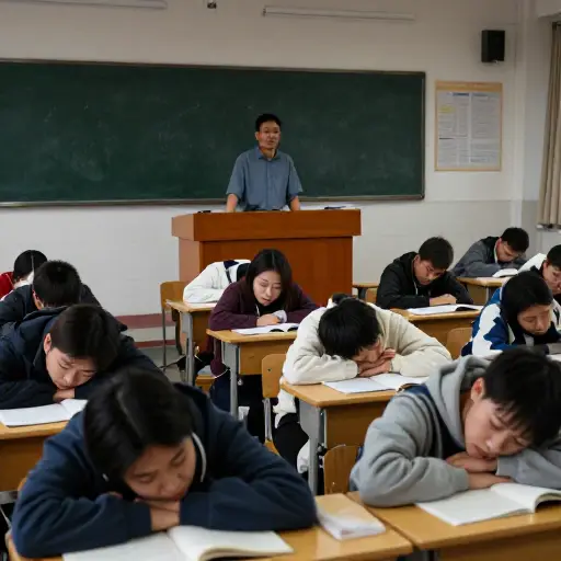 讲座太枯燥了，大家都无聊得要死。