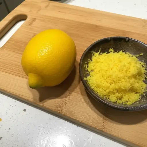 这个食谱需要加入磨碎的柠檬皮。