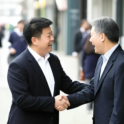 我在街上遇到了多年不见的老同学，纯属偶然。