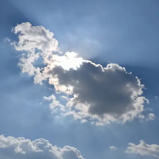 今天将是部分阳光，部分天空将被云层覆盖。