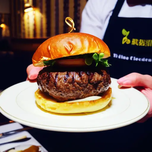 这家餐厅以其用苏格兰安格斯牛肉制作的汉堡而闻名。