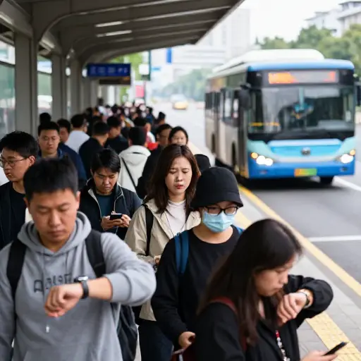 公共交通的麻烦在于它经常延误。