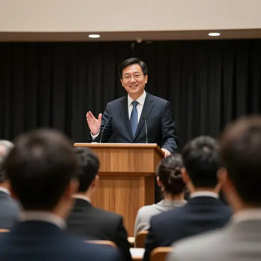 我谨代表组委会，邀请您在我们的年度盛会上发表讲话。