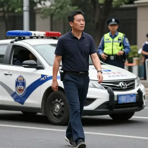 他不知道警察在监视他。