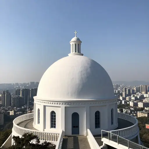 山顶的天文台提供了俯瞰整个城市的绝佳视野。