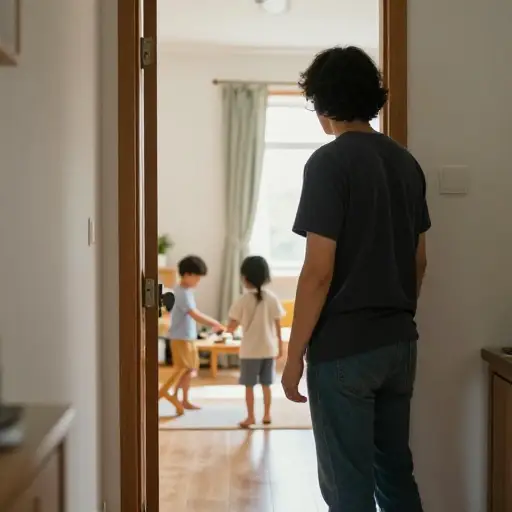我不在的时候，请照看孩子们。