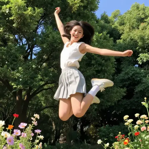 她极其活泼热情。
