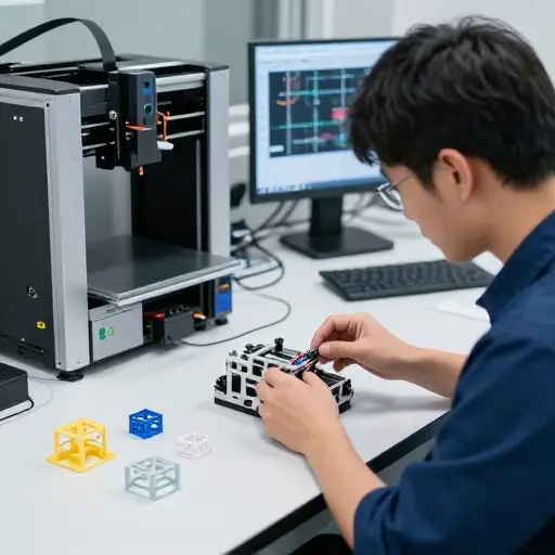 工程师将使用3D打印部件组装原型。