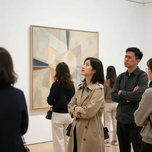 这次展览引起了截然不同的反应——有人称之为天才之作，有人称之为胡闹。
